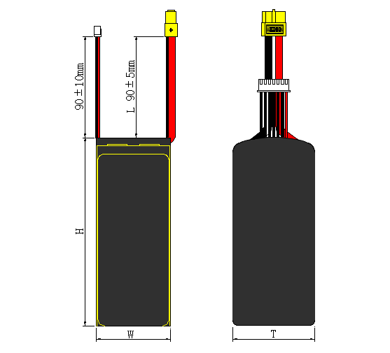 12S 22000mAh High Voltage Battery