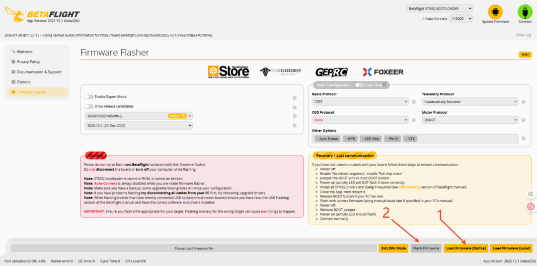 F405 Wing Flight Control F405 Wing Flight Control figure 27